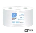 Papier toilette Maxi Jumbo double épaisseur Papernet - 6 rouleaux de 360 m