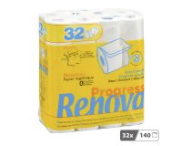 Papier toilette double épaisseur Renova Progress - 32 rouleaux de 140 feuilles
