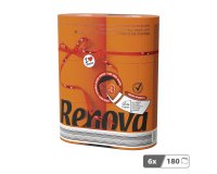 Papier toilette triple épaisseur Renova couleur - 6 rouleaux de 180 feuilles