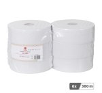 Maxi Jumbo Toilettenpapier, doppellagig, Bruneau - 6 Rollen à 380 m