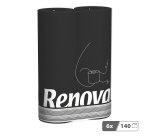 Packung mit 6 Rollen Toilettenpapier Renova schwarz