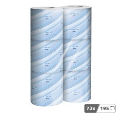Papier toilette double épaisseur Lucart Strong1 Extra Soft - 72 rouleaux de 195 feuilles