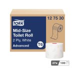 Papel higiénico Tork  Premium T6 doble capa 100 m - Pack de 27 rollos