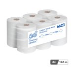 Rouleau d'essuie-mains Scott® Control™ Slimroll™ simple épaisseur 6623 - Carton de 6