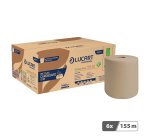 Rollo de toallas de papel Lucart EcoNatural 155 de doble capa 155 m - Caja de 6