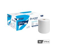 Rouleau d'essuie-mains Lucart Strong 270 Identity simple épaisseur 270 m - Carton de 6