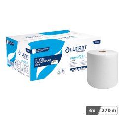 Rouleau d'essuie-mains Lucart Strong 270 Identity simple épaisseur 270 m - Carton de 6