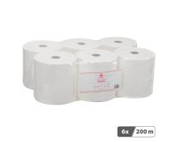 Rouleau d'essuie-mains Bruneau écolabel double épaisseur 200 m - Colis de 6