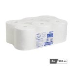 Rouleau d'essuie-mains Scott Xtra simple épaisseur 6667 - Carton de 6