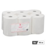 Rouleau d'essuie-mains Bruneau écolabel double épaisseur 90 m - Colis de 6