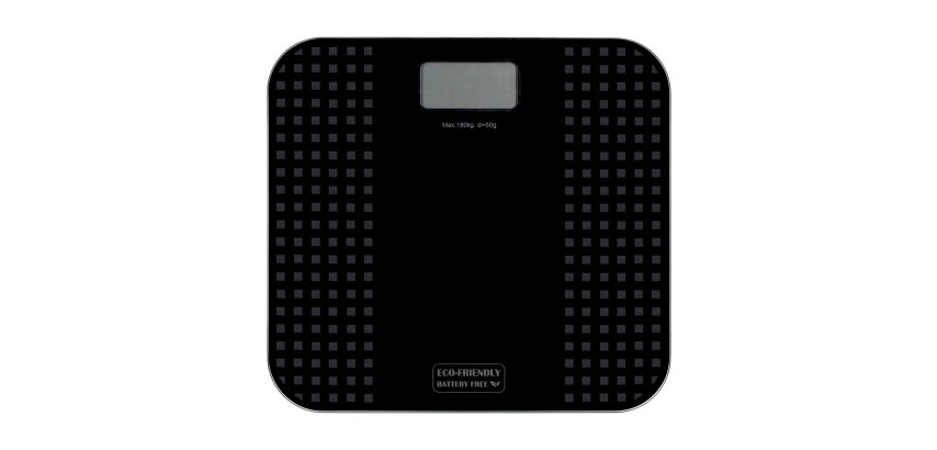 Tellus tempered glass scale without batteries JVD, black