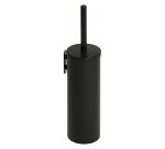 Matte black toilet brush with silicone brush JVD