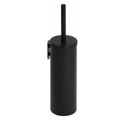 Matte black toilet brush with silicone brush JVD