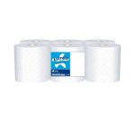 Papel secamanos amoos 2 capas 192 mm x 130 m paquete de 6 rollos