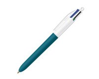 Bic 4-kleuren recycleren balpen, intrekbaar, punt 1 mm - gemiddelde schrift - Doos van 12