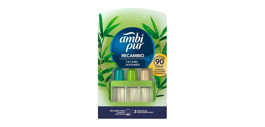 Ambi Pur 3Volution Tatami japonés - Recambio Para Ambientador Eléctrico - 21 ml