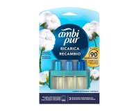 Ambi Pur 3Volution Algodón - Recambio Para Ambientador Eléctrico - 21 ml