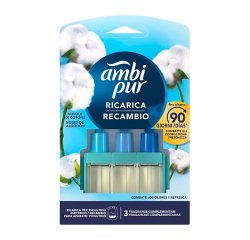 Ambi Pur 3Volution Algodón - Recambio Para Ambientador Eléctrico - 21 ml