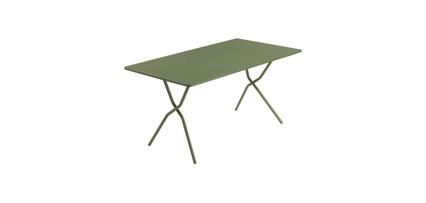 Table d'extérieur pliante BALCONY - Acier - L. 140 cm