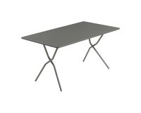 Balkon inklapbare buitentafel, staal, L 140 grijs