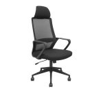 Pro534 office chair with mesh backrest, fabric seat, pyramidal base, nylon casters