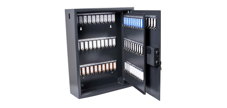 Armoire à clés PAVO Magnettag – Serrure électronique – jusqu'à 100 clés, livrée avec 10 porte-clés