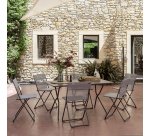 Opvouwbare buitentafel BALCONY - Staal - L. 140 cm