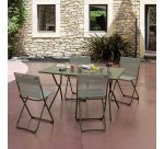 Opvouwbare buitentafel BALCONY - Staal - L. 140 cm