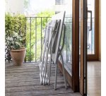 Table d'extérieur pliante BALCONY - Acier - L. 120 cm