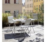 Table d'extérieur pliante BALCONY - Acier - L. 120 cm