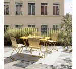 Table d'extérieur pliante BALCONY - Acier - L. 120 cm