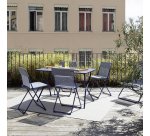 Opvouwbare buitentafel BALCONY - Staal - L. 120 cm