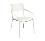 Agora Lafuma armchair, armrests, aluminum and polypropylene