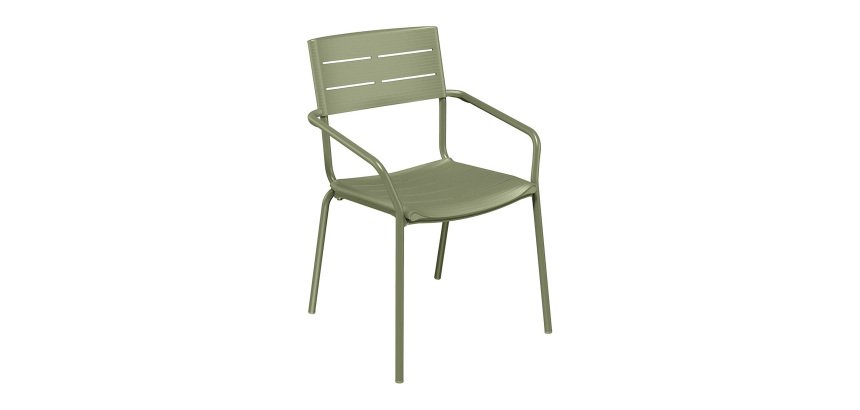 Agora Lafuma armchair, armrests, aluminum and polypropylene