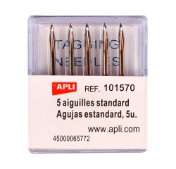 Agujas estándar para pistola naveteadora Apli Pack 5 unidades (101570)
