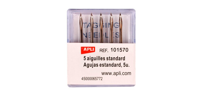 Agujas estándar para pistola naveteadora Apli Pack 5 unidades (101570)
