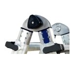 Scala telescopica STP Clik Clak per uso professionale in alluminio, 6 x 4 gradini