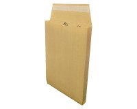 Bolsa con fuelle 3 cm kraft marrón reforzado 229 x 324 mm La Couronne 130 g sin ventana - Paquete de 25