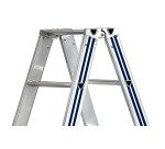 Scala a doppia salita STP Pikasso per uso industriale in alluminio, 4 gradini