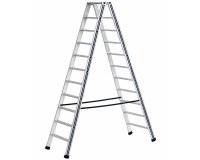 Scala a doppia salita STP Pikasso per uso industriale in alluminio, 11 gradini