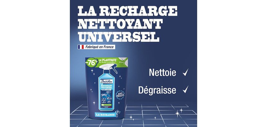 Briochin universele reiniger multi-oppervlakken anti-strepen - Navulverpakking van 750 ml