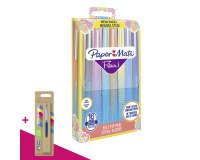Stylo feutre Paper Mate Flair écriture moyenne - Pochette de 16 couleurs assorties - Pour l'achat de 3 pochettes = 1 stylo Jotter OFFERT
