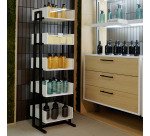 Mueble expositor de madera con 5 bandejas