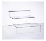 Expositor de producto 3 escalones ancho