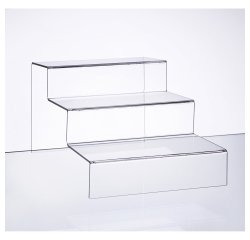 Expositor de producto 3 escalones ancho