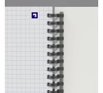 Cahier Oxford Smart A4 petits carreaux 5 x 5 – 100 pages, reliure anneaux souples, couverture noire