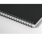 Oxford Smart A4 Heft große Karos Seyès – 100 Seiten, flexible Ringbindung, schwarzes Cover