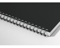 Cahier Oxford Smart A4 petits carreaux 5 x 5 – 100 pages, reliure anneaux souples, couverture noire