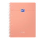 Oxford Smart 5-in-1 A4+ Notizbuch mit kleinen Karos – 180 Seiten, Spirale, flexible Umschlag - Pastellfarbene Sortierung