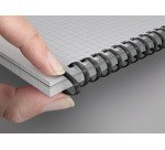Cahier Oxford Smart A4 petits carreaux 5 x 5 – 100 pages, reliure anneaux souples, couverture noire